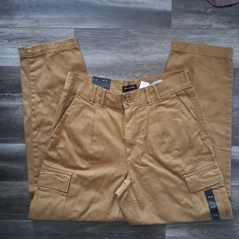 Banana Republic Cotton High Rise Cargo Pant